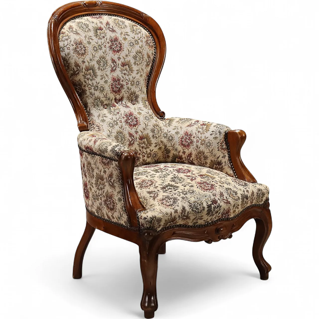 Louis Philippe walnut bergere, 19th century 11