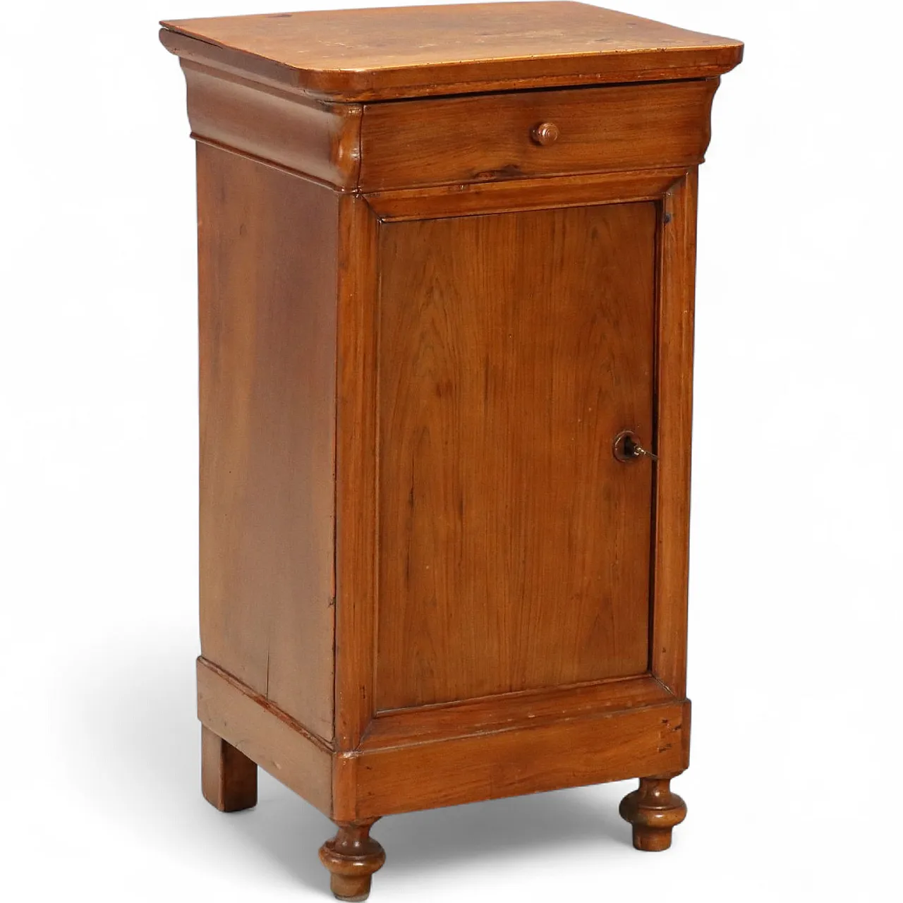 Louis Philippe walnut bedside table, 19th century 11