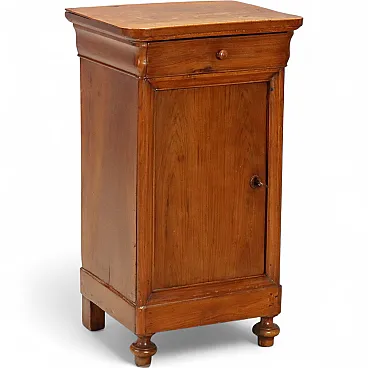 Louis Philippe walnut bedside table, 19th century