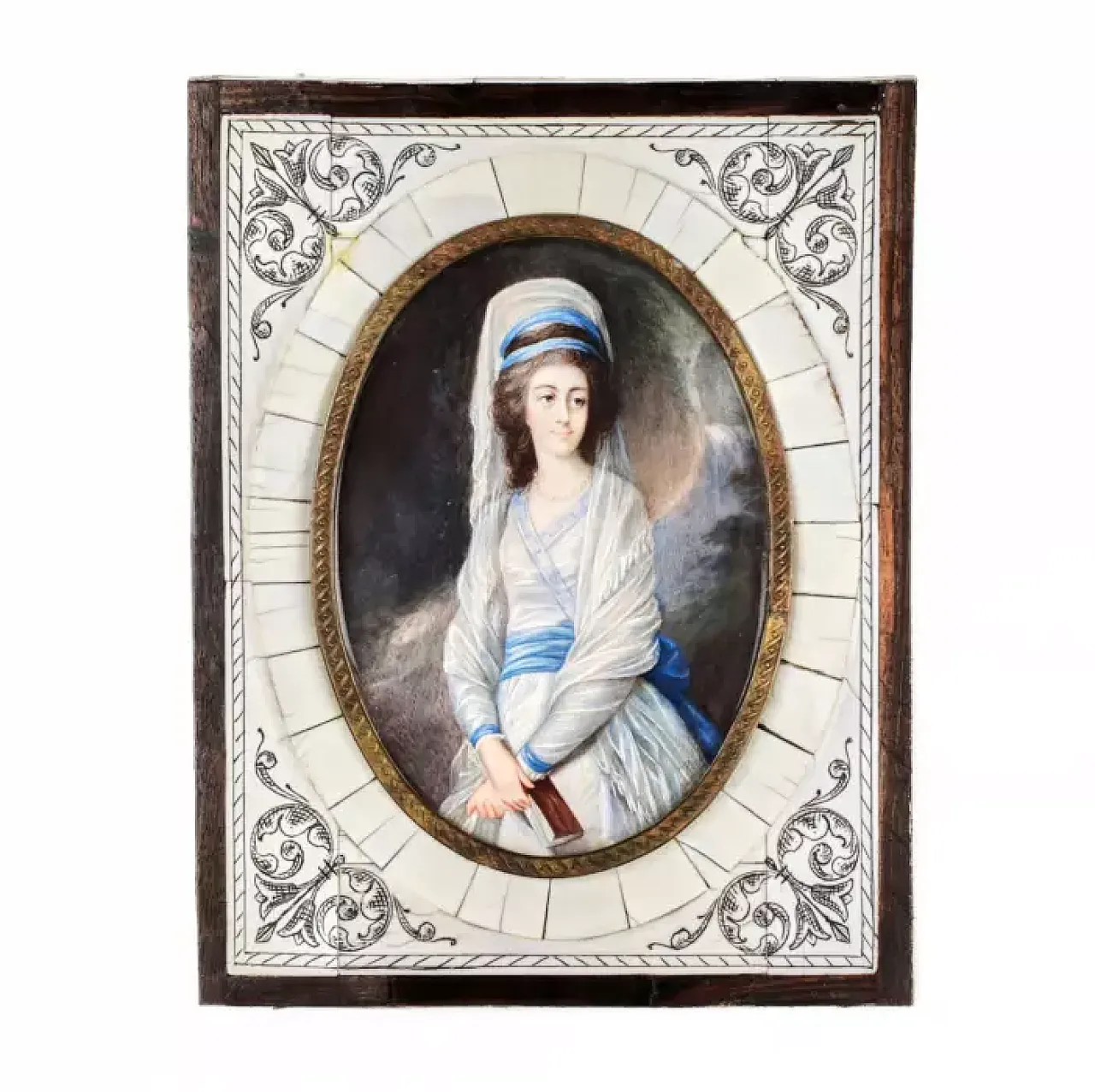 Ritratto di giovane donna con un libro, '800 1