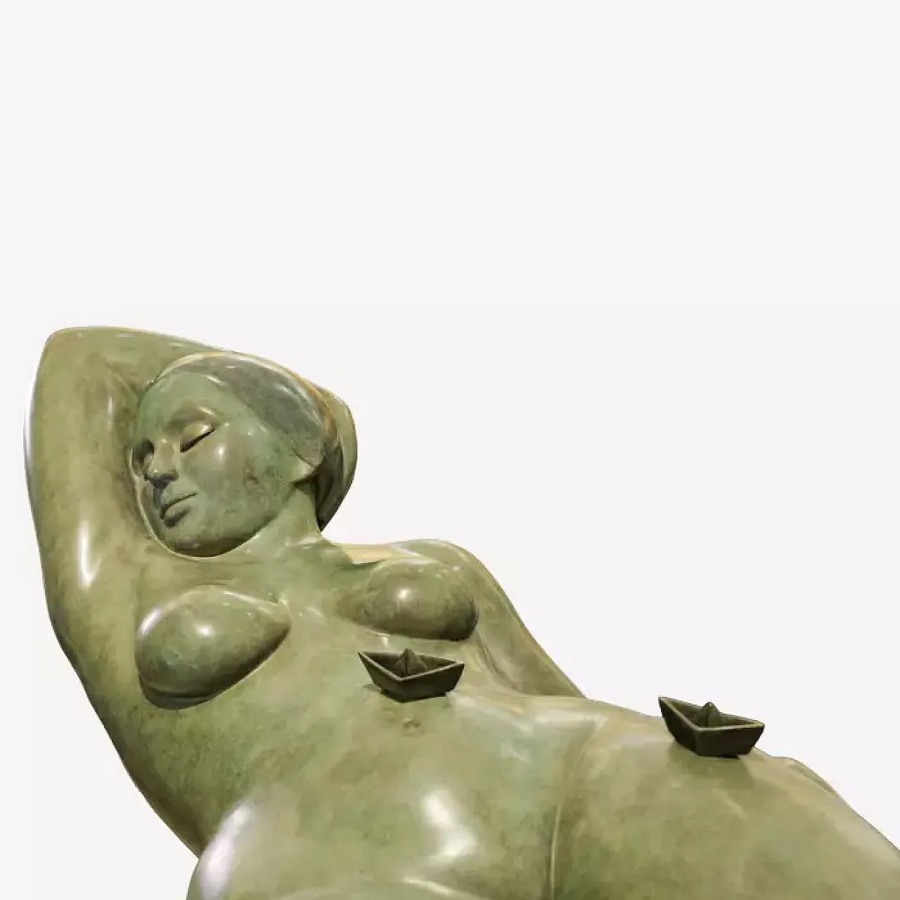Seascape by Erwin Meijer, bronze sculpture, 2000s 3