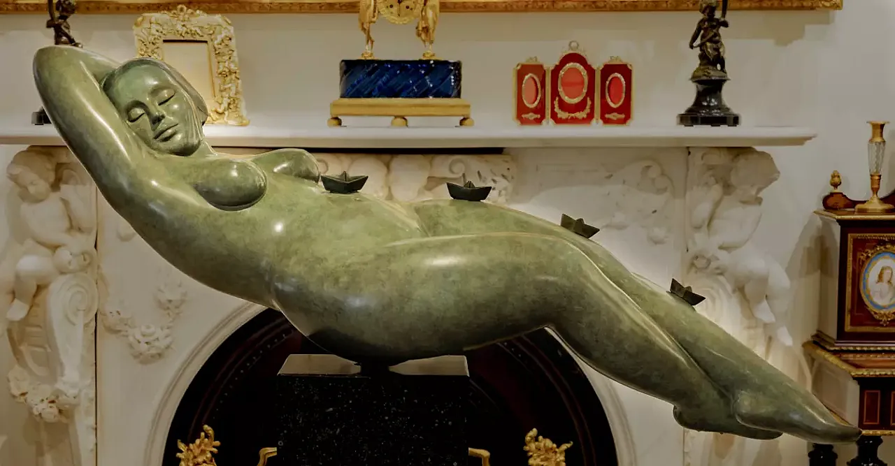 Seascape by Erwin Meijer, bronze sculpture, 2000s 6