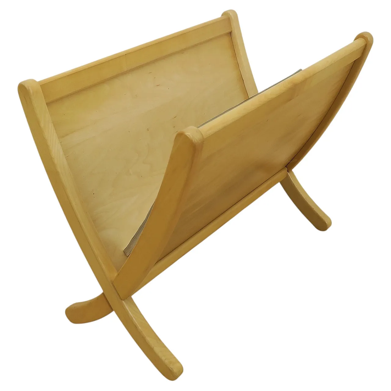Mid-Century teak magazine rack, 1960s 1