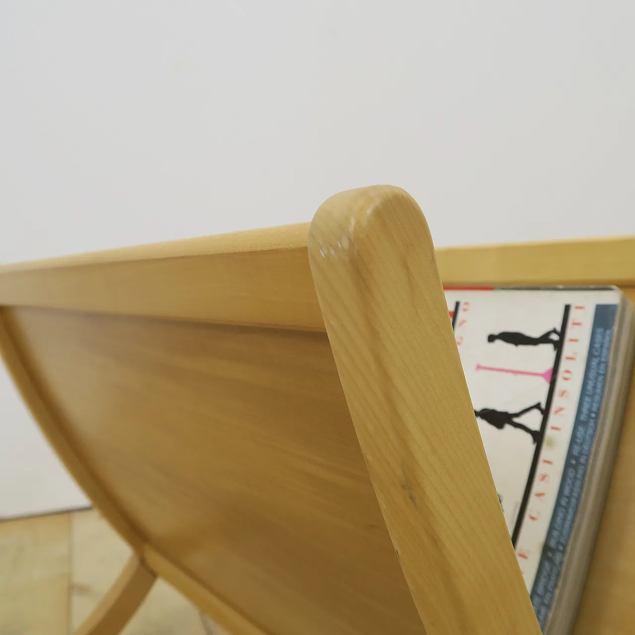 Mid-Century teak magazine rack, 1960s 6