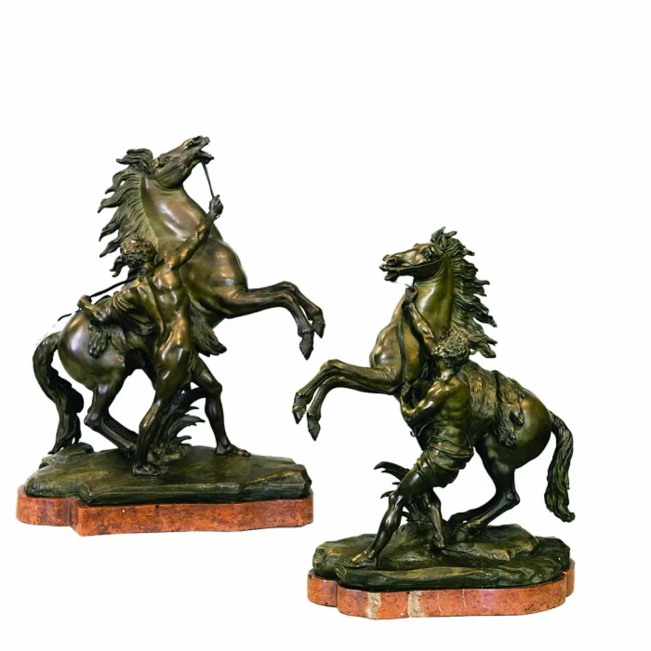 I cavalli Marly, coppia di sculture, '800 1