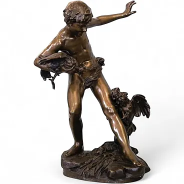 Author’s bronze sculpture by Paul Chevré, late 19th century