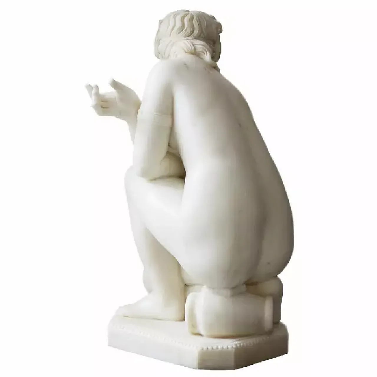 La Venere che fa il bagno, scultura in marmo, fine '800 2