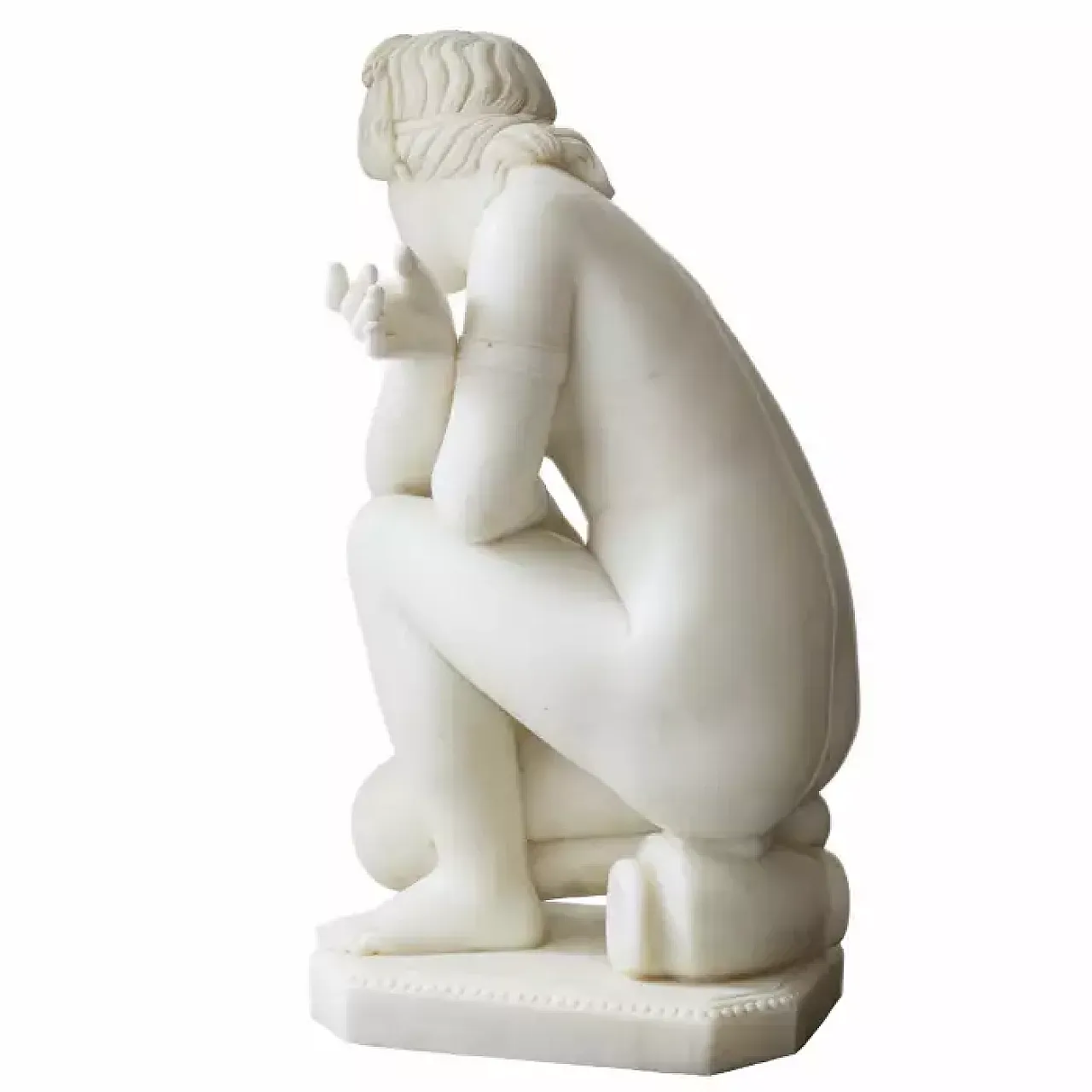 La Venere che fa il bagno, scultura in marmo, fine '800 4