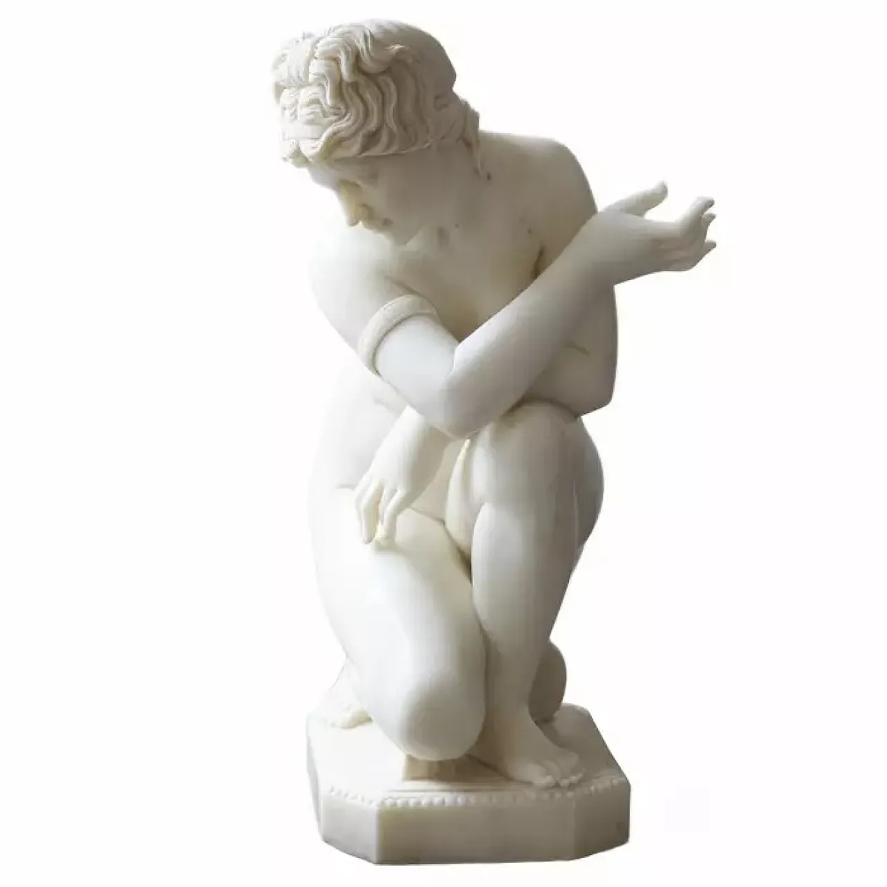 La Venere che fa il bagno, scultura in marmo, fine '800 5