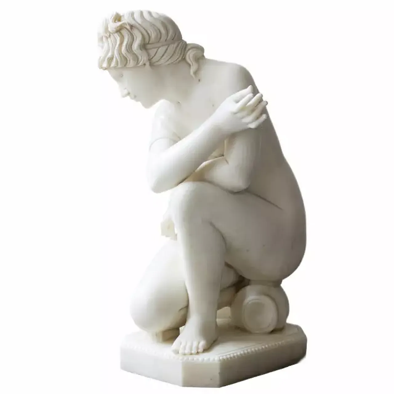 La Venere che fa il bagno, scultura in marmo, fine '800 6