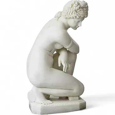 The bathing Venus, marble sculpture, late 19th century