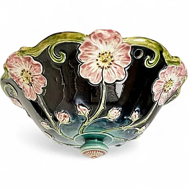Lampada da soffitto in maiolica, '800