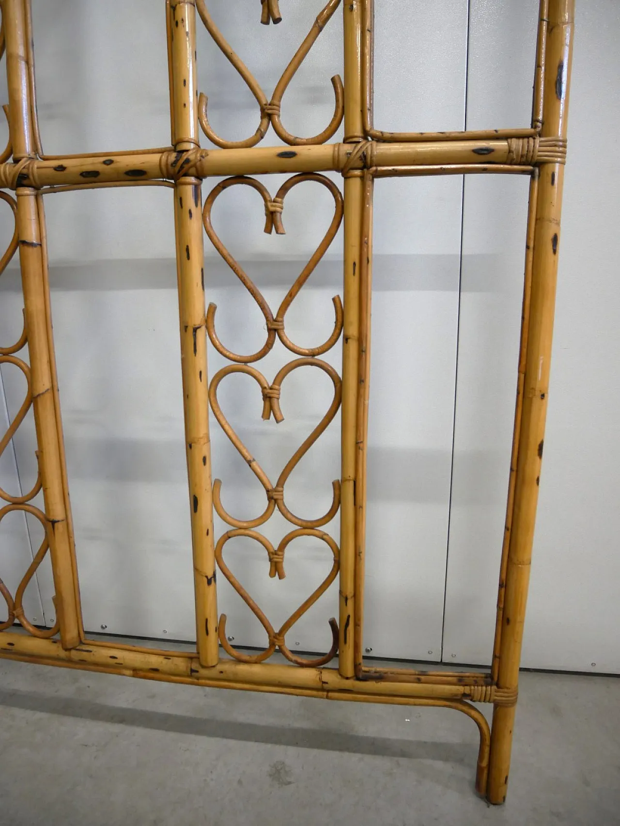 Bamboo and Wicker Wall Coat Rack, 70s 13