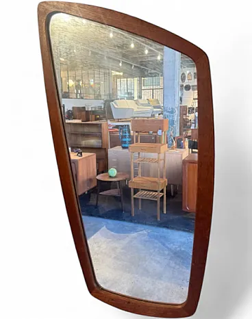 Teak framed mirror, 1960s