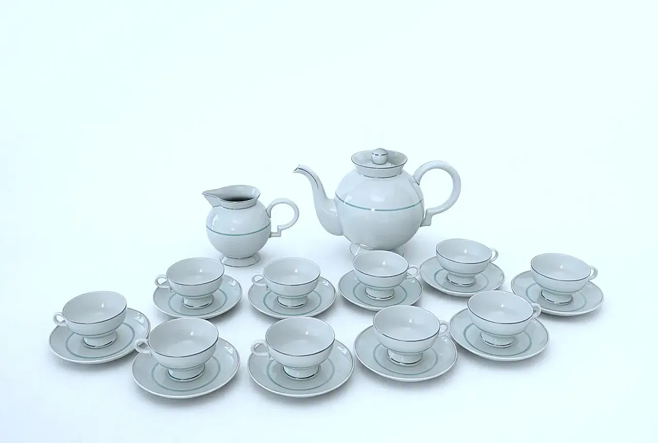 Servizio di tè e caffè in porcellana di Gio Ponti, anni '30 1