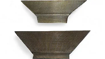 Pair of glass diffusers for Papillona lamp by Flos, 1970s