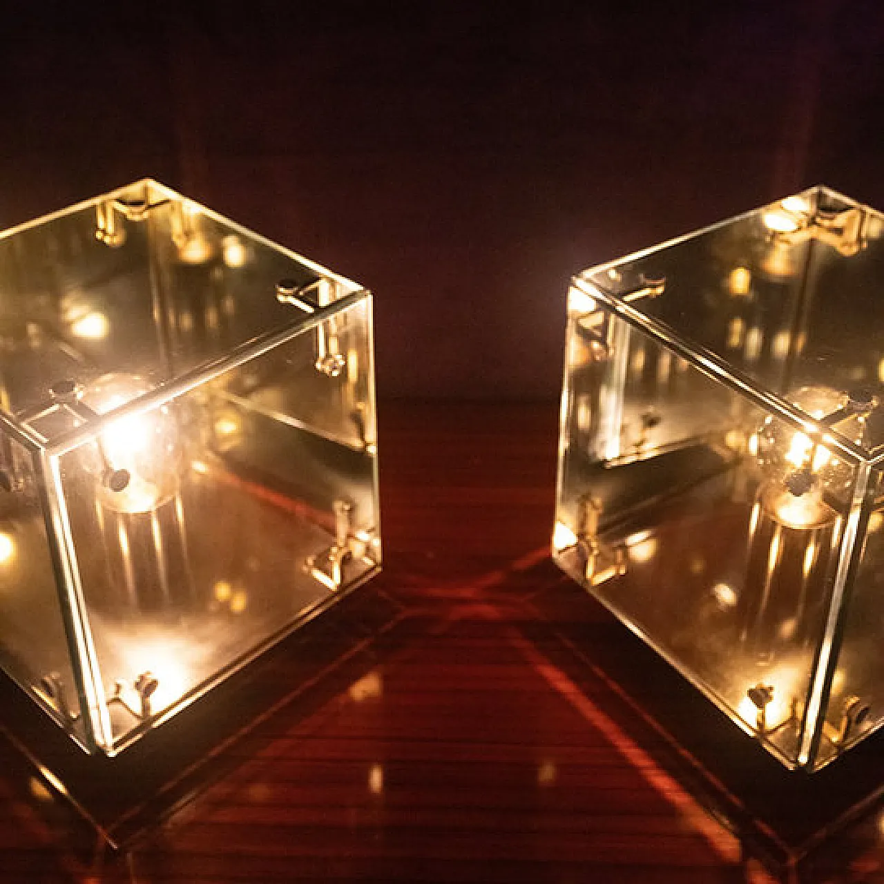 Pair of Prisma table lamps by Studio A.R.D.I.T.I. for Sormani, 1970s 5