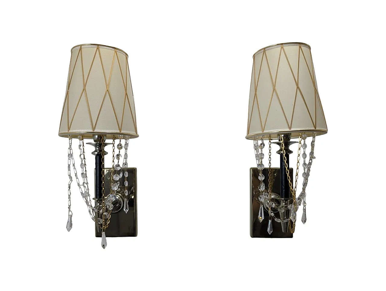 Pair of luxury Home Philosophy Visionnaire wall lamps, 2000s 1