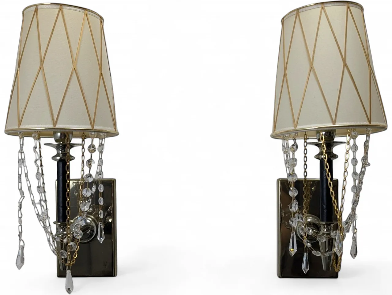 Pair of luxury Home Philosophy Visionnaire wall lamps, 2000s 9