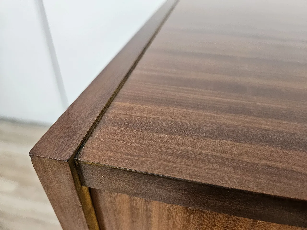 1960s three-drawer teak chest of drawers 6