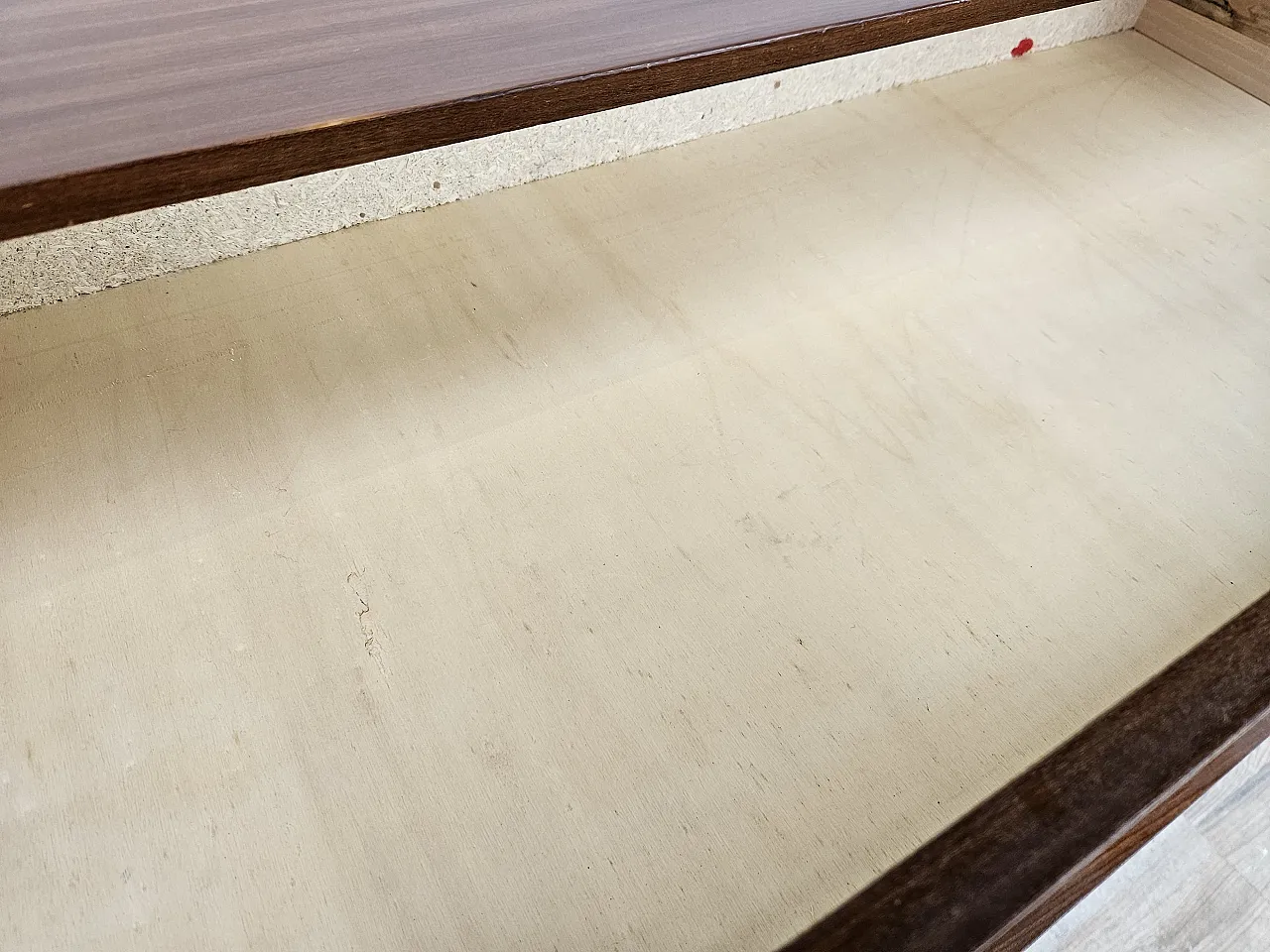 1960s three-drawer teak chest of drawers 10