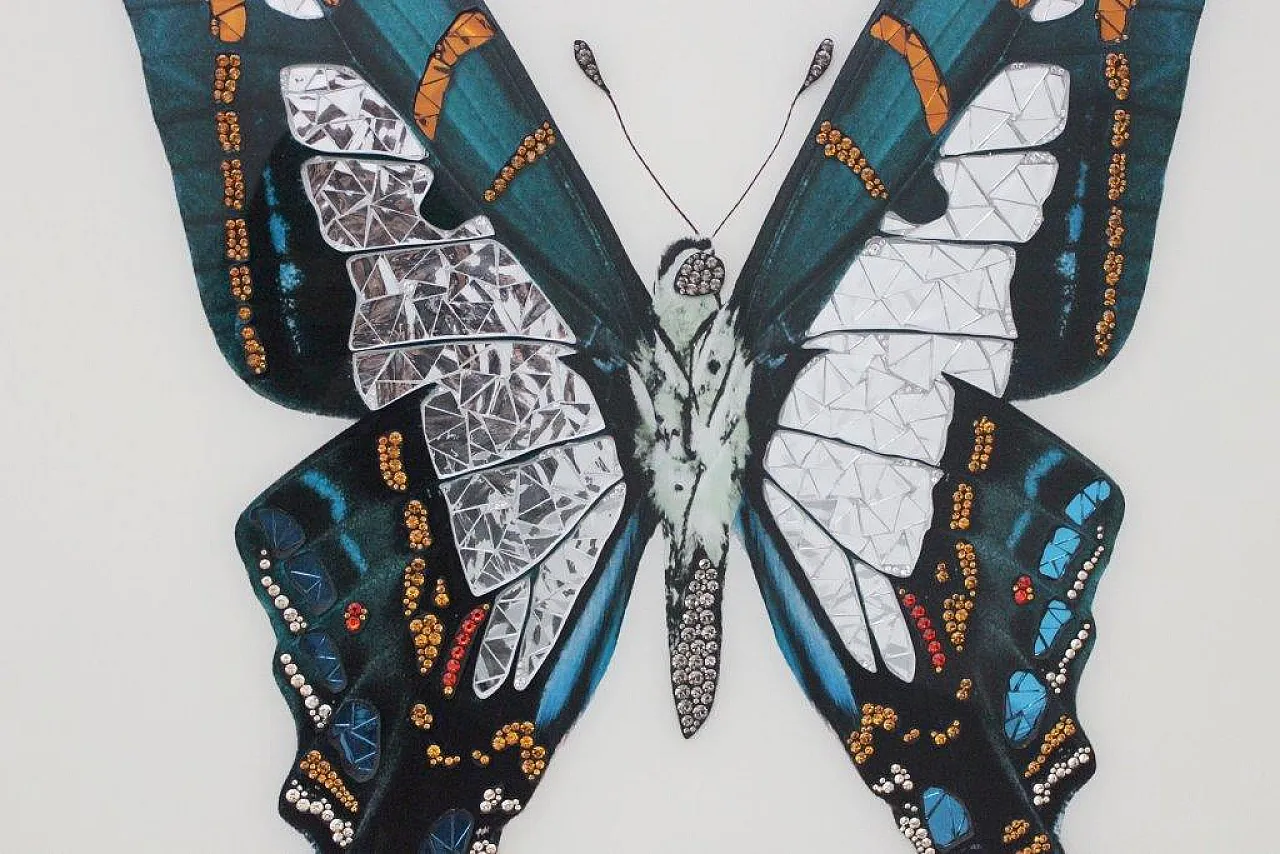 Michele Astolfi, Blue Butterfly, 2000s, Mixed Media, Framed 2