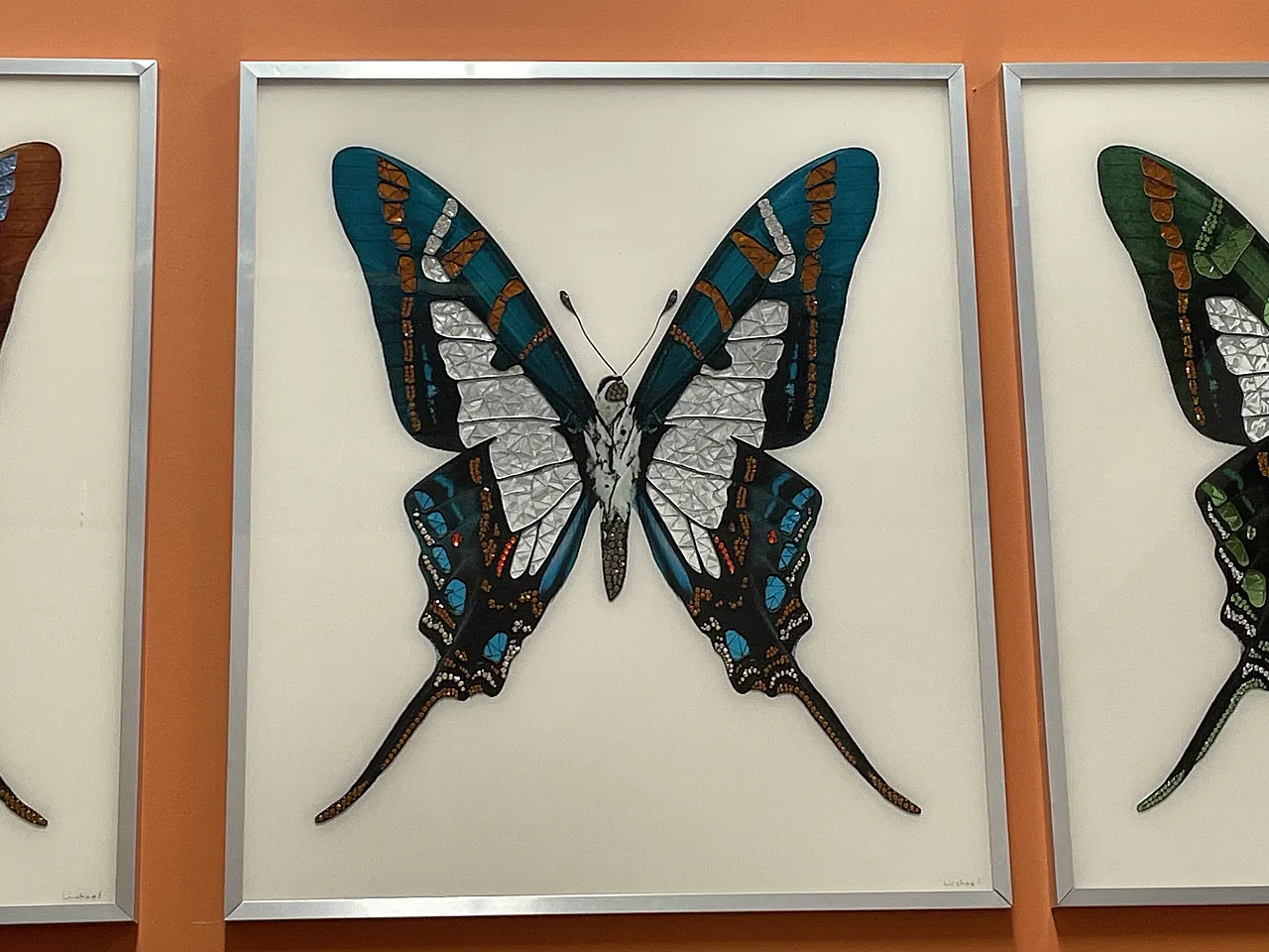 Michele Astolfi, Blue Butterfly, 2000s, Mixed Media, Framed 4