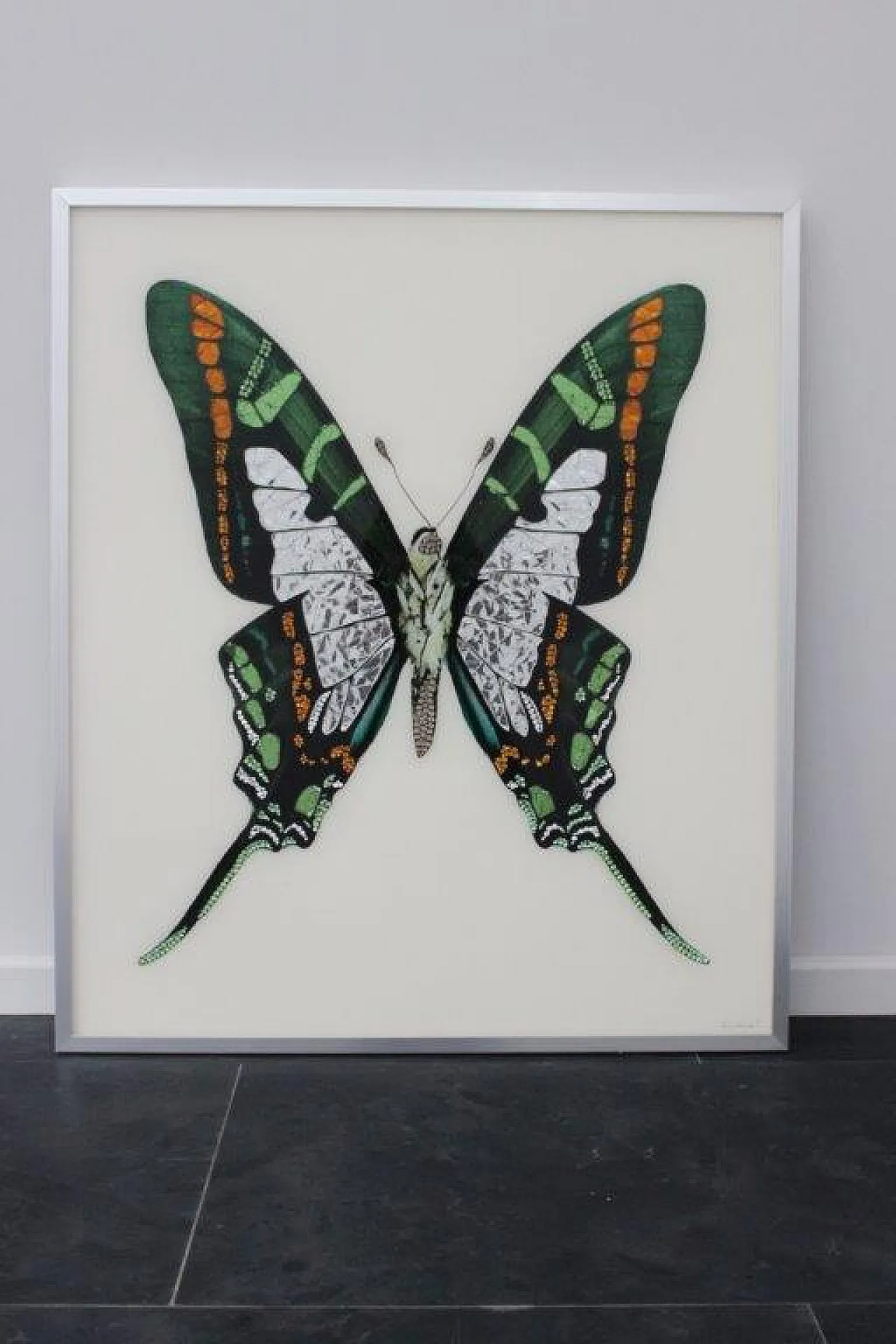 Michele Astolfi, Green Butterfly, 2000s, Mixed Media, Framed 1