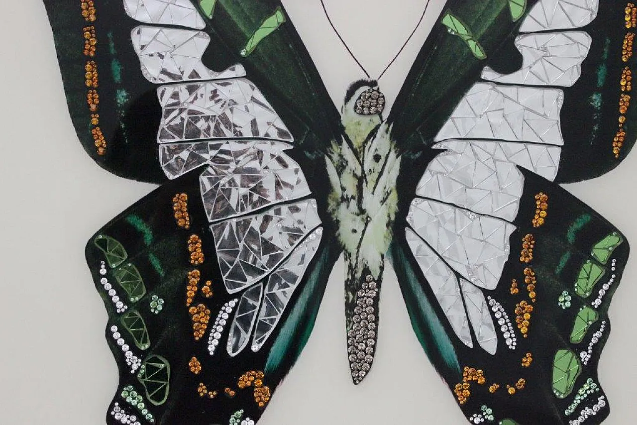 Michele Astolfi, Green Butterfly, 2000s, Mixed Media, Framed 2