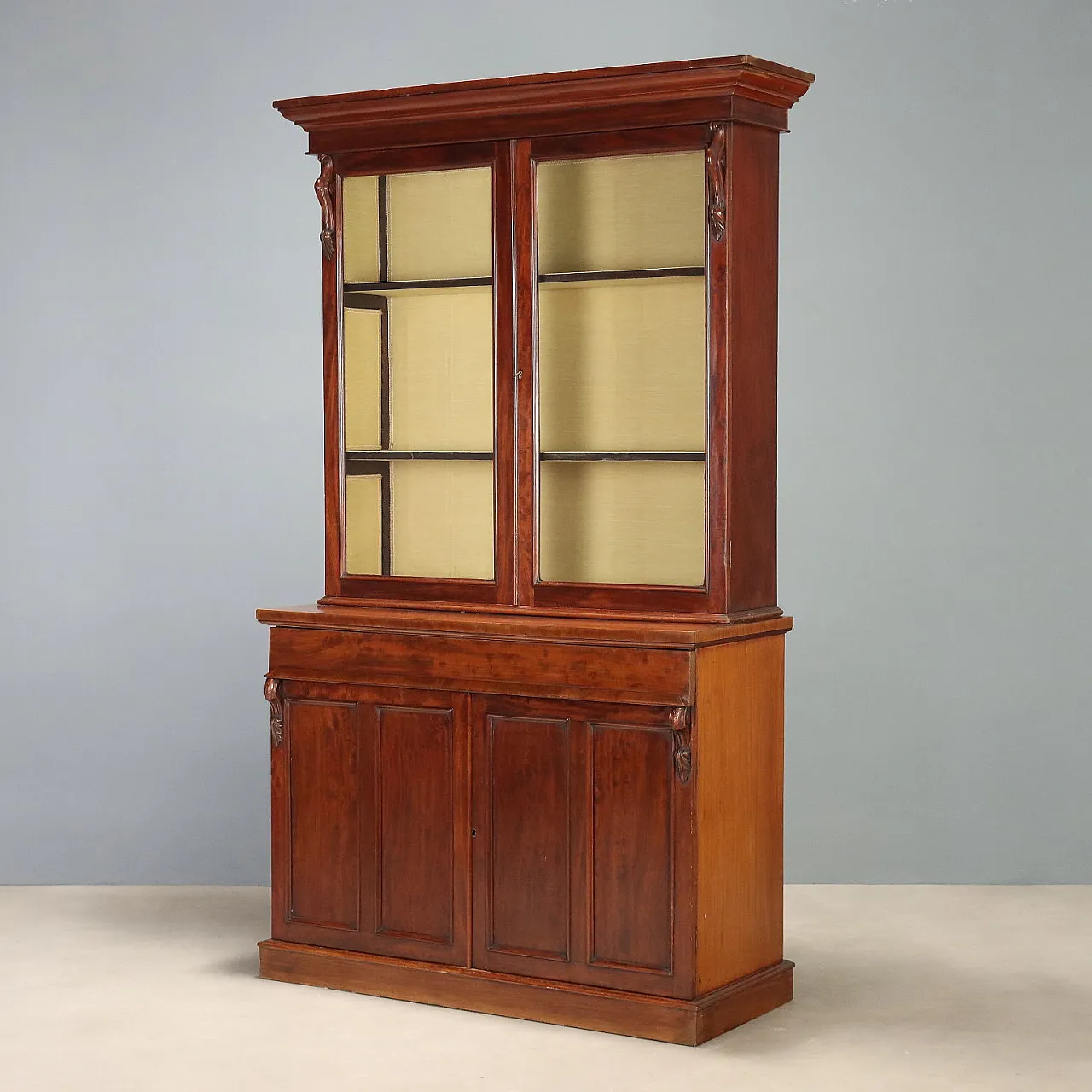 Credenza Luigi Filippo in mogano, metà '800 1