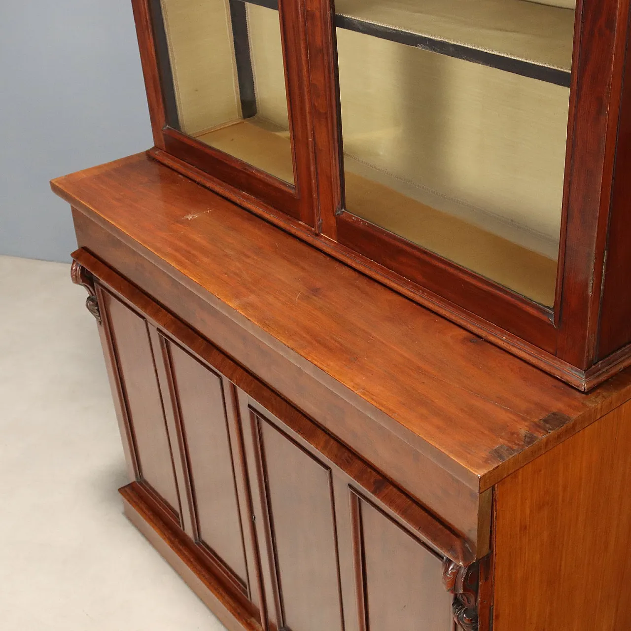 Credenza Luigi Filippo in mogano, metà '800 7