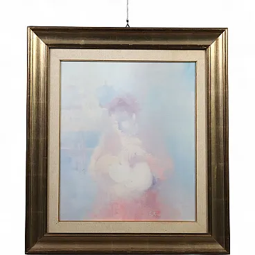 Dipinto di Piero Barbieri, olio su tela, anni '70