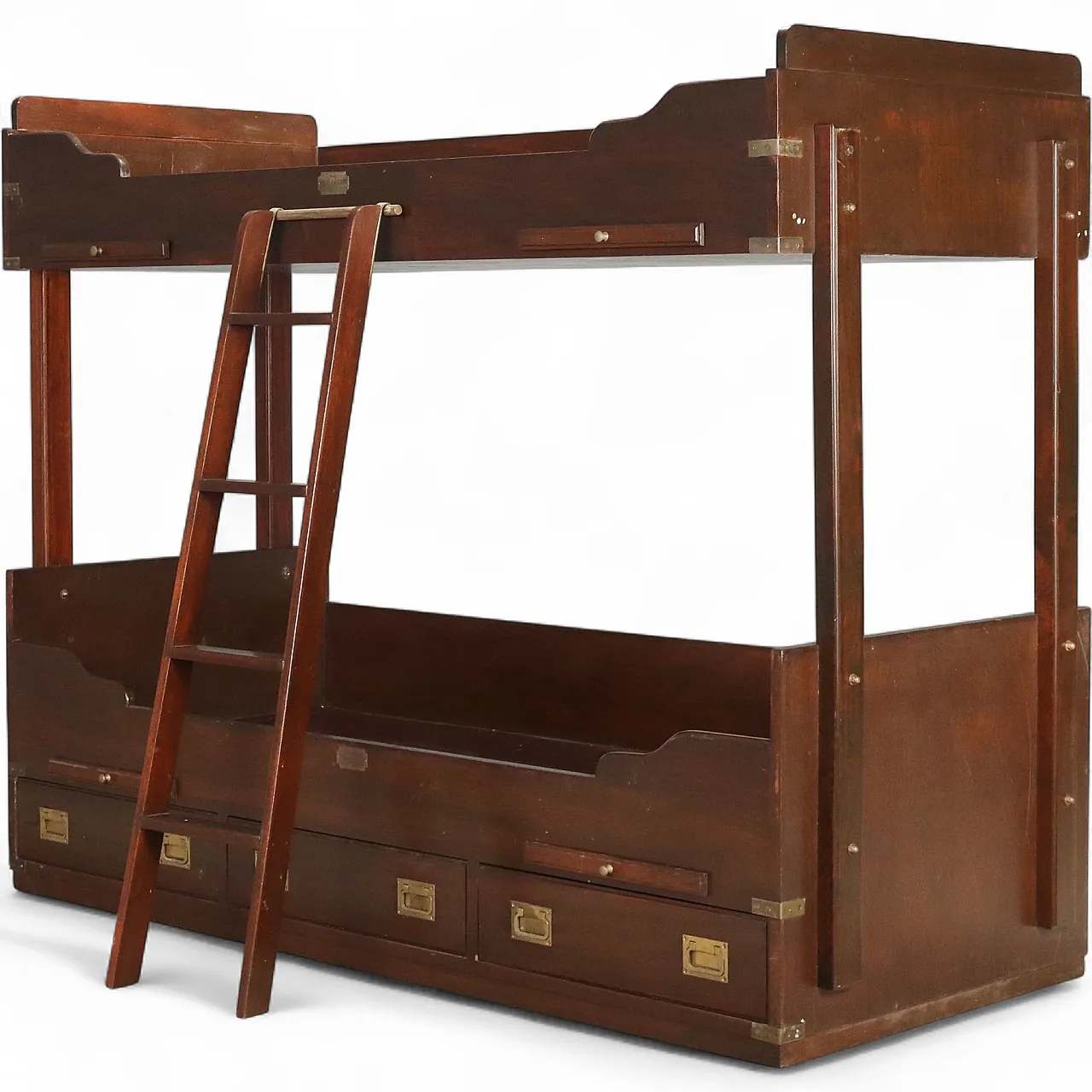 Letto a castello in mogano stile Marina, '800 11