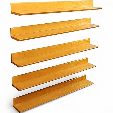 5 Burl shelves, 1980s