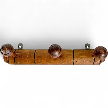 Appendiabiti in legno marrone, anni ’30