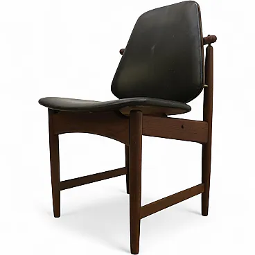 Teak chair by Arne Hovmand-Olsen, 1960s
