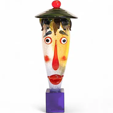 Marinaio di Anatoly Grishchenko, scultura in vetro, anni 2000