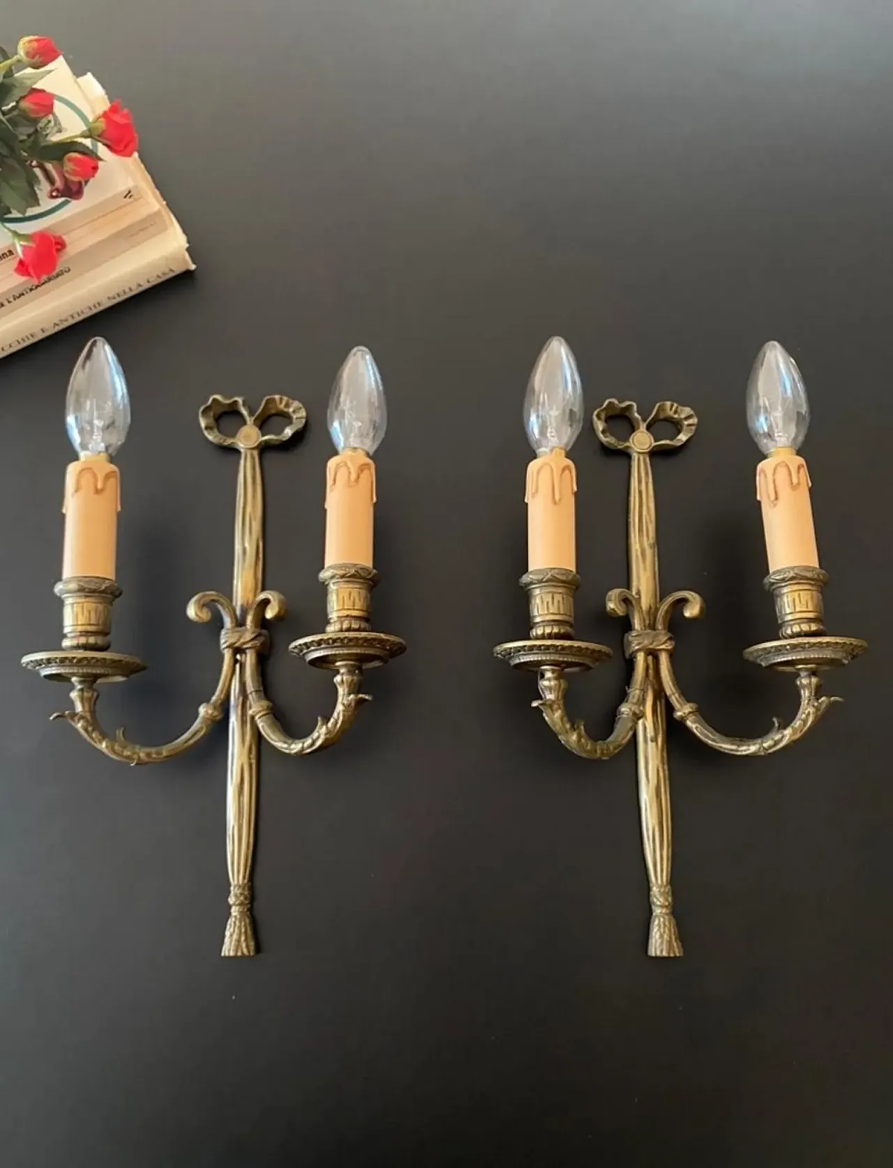 Pair of wall lights, late 19th century 1