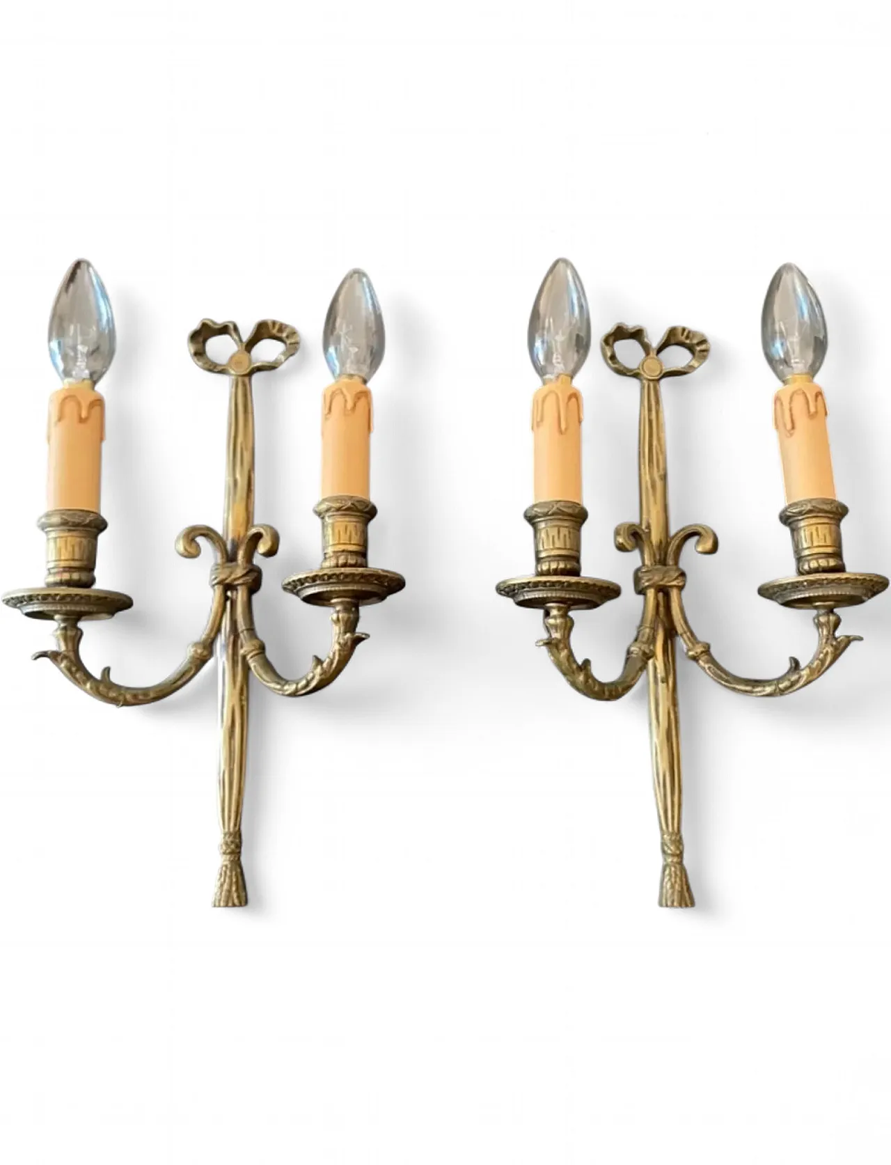 Pair of wall lights, late 19th century 6