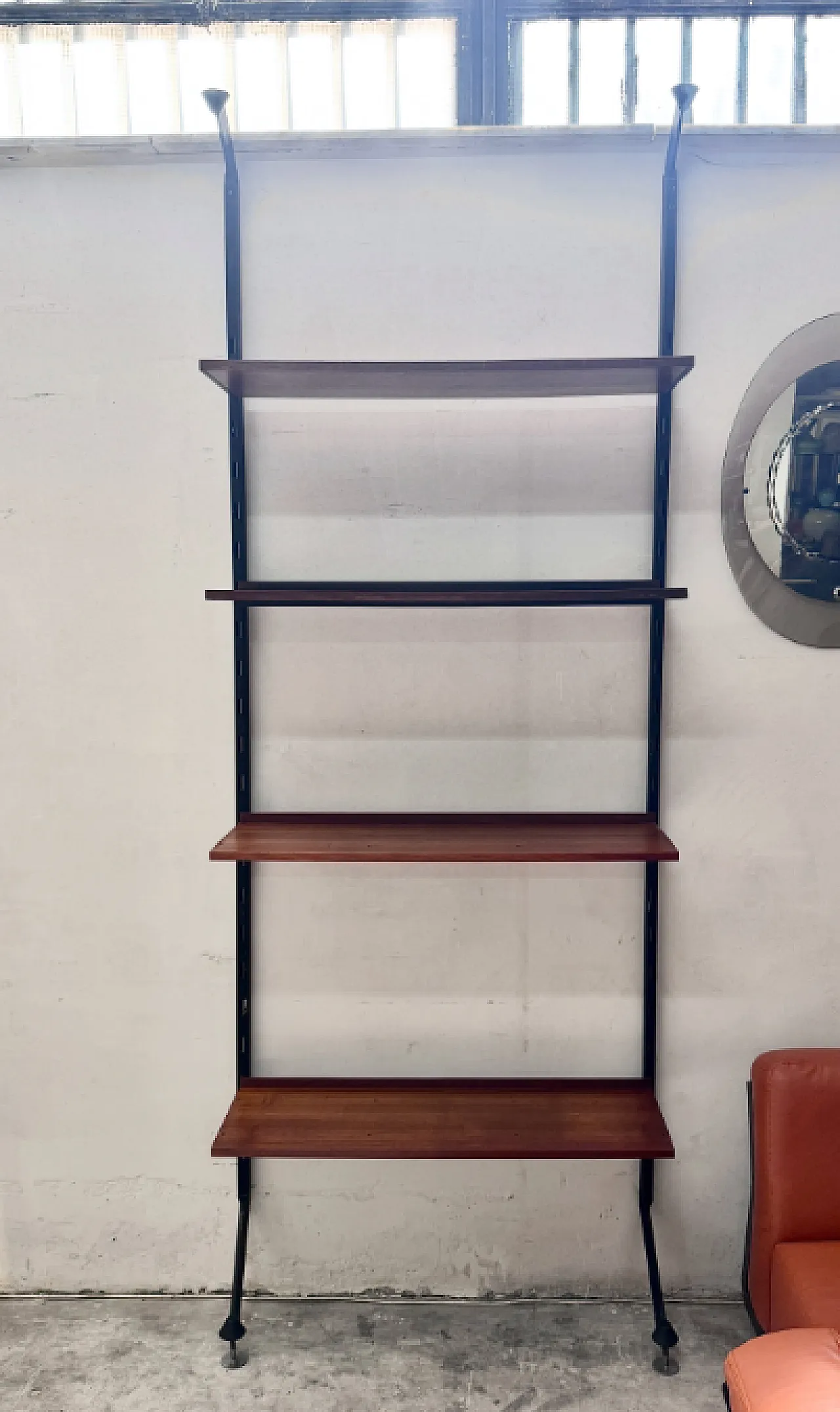 Modular wall bookcase by Ico Parisi for Mim Roma, 1960s 1