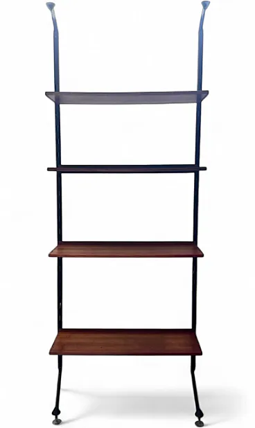 Modular wall bookcase by Ico Parisi for Mim Roma, 1960s