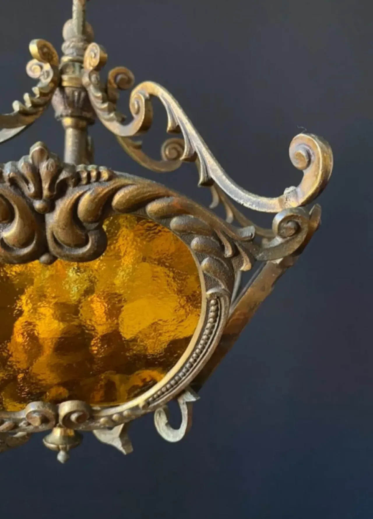 Chandelier with tea glass, 1960s 4