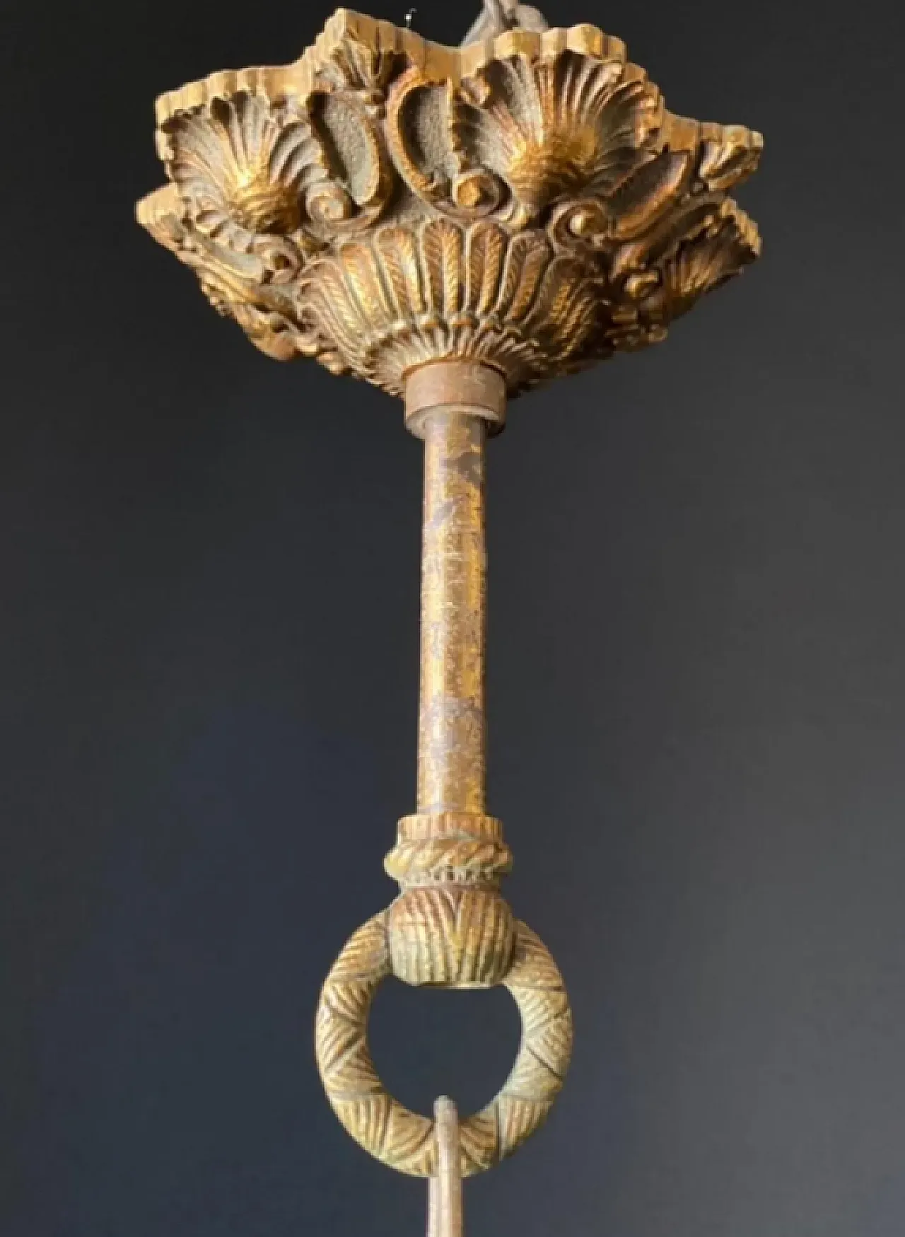 Chandelier with tea glass, 1960s 8