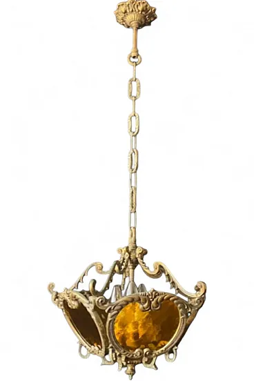 Chandelier with tea glass, 1960s