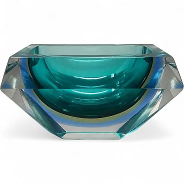 Sommerso Murano glass bowl by Flavio Poli for Seguso, 1960s