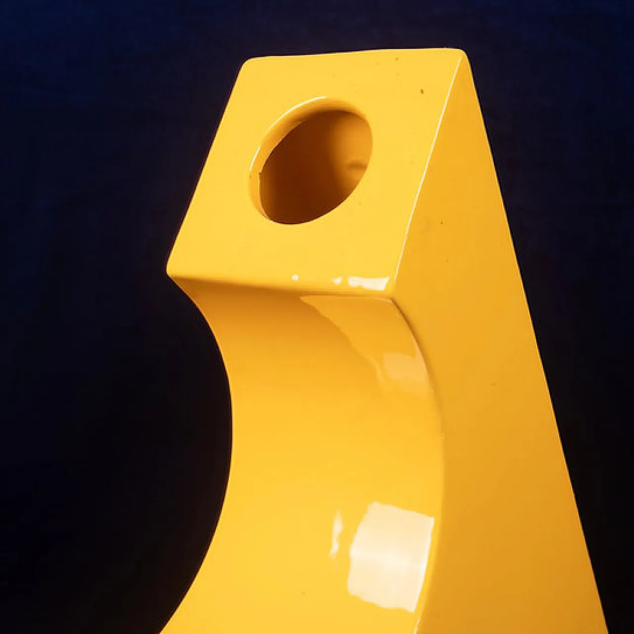 Glazed ceramic Space Age sculptural vase, 1970s 2