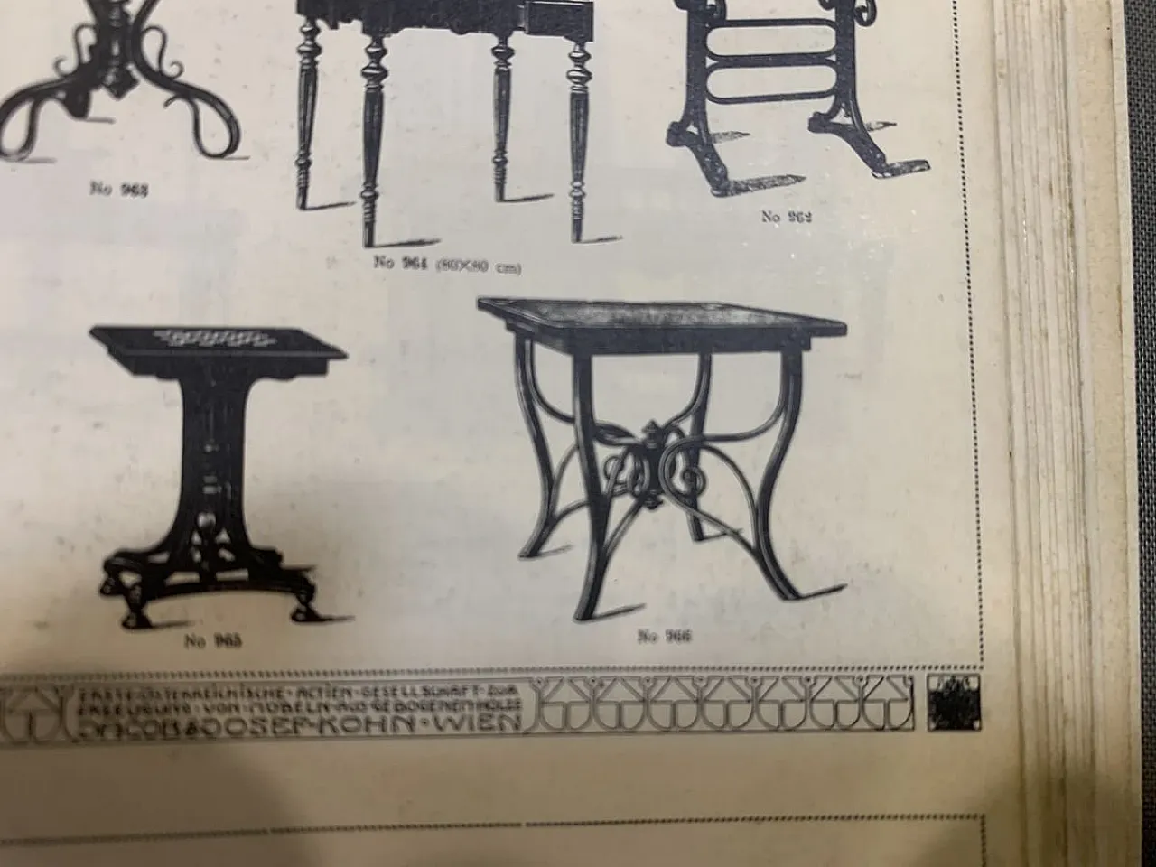 Bistro table by Jacob & Josef Kohn for Thonet, 1904 7