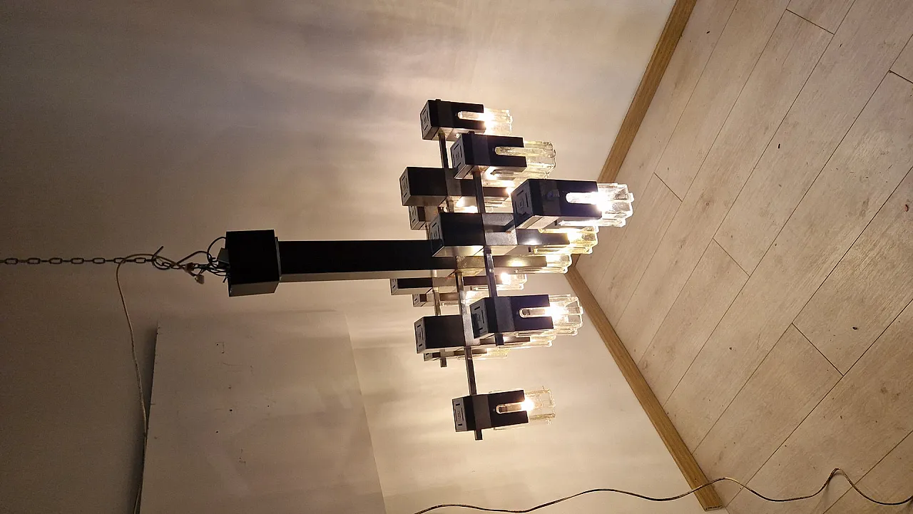 Cubick chandelier by Gaetano Sciolari for Sciolari, 1960s 5