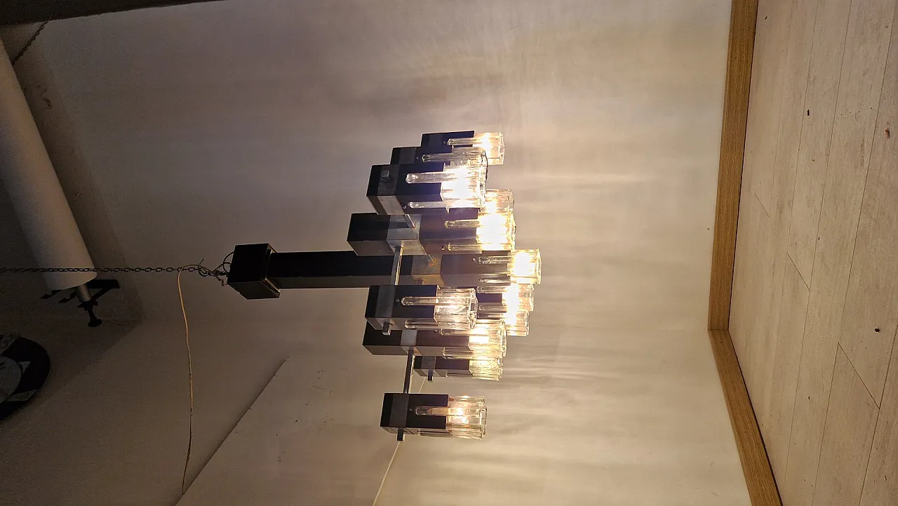 Cubick chandelier by Gaetano Sciolari for Sciolari, 1960s 6
