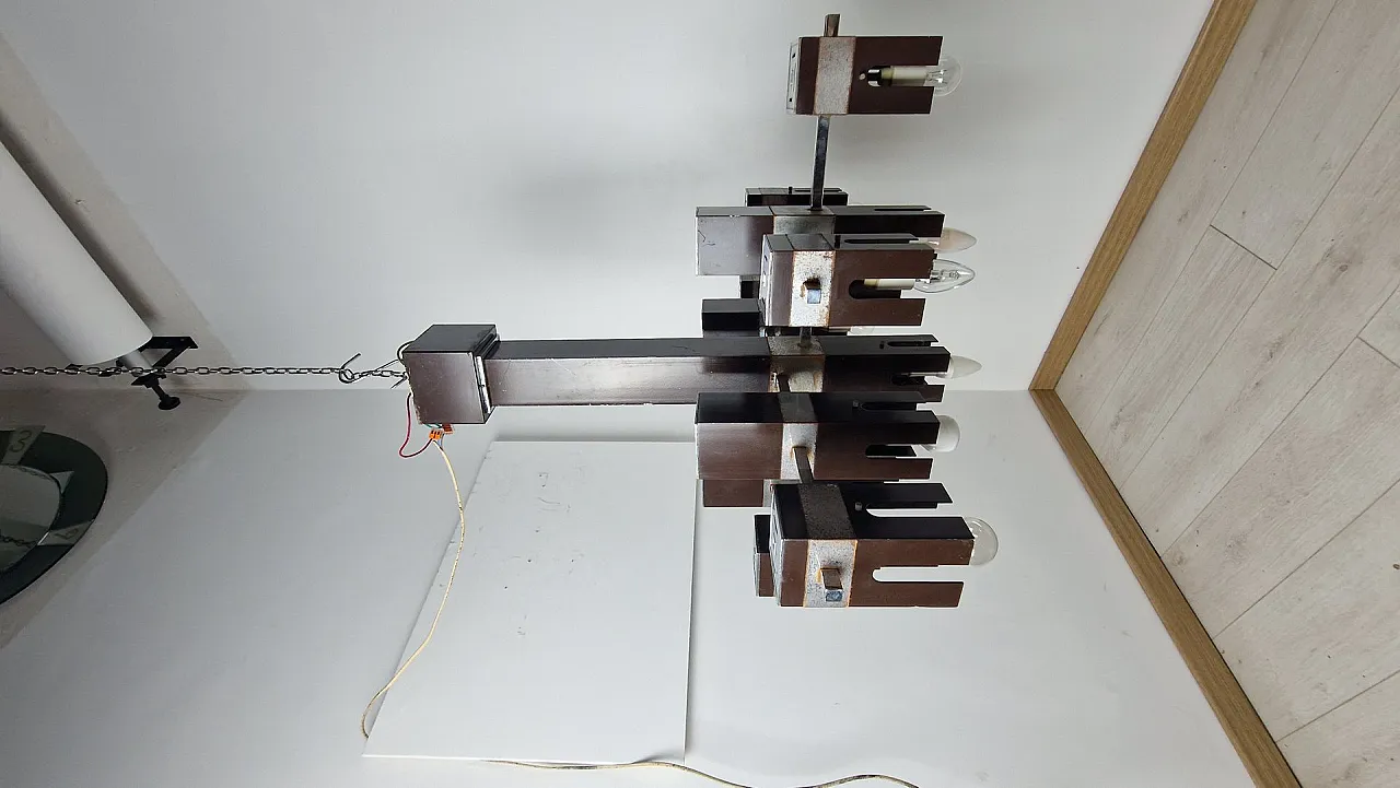 Cubick chandelier by Gaetano Sciolari for Sciolari, 1960s 8
